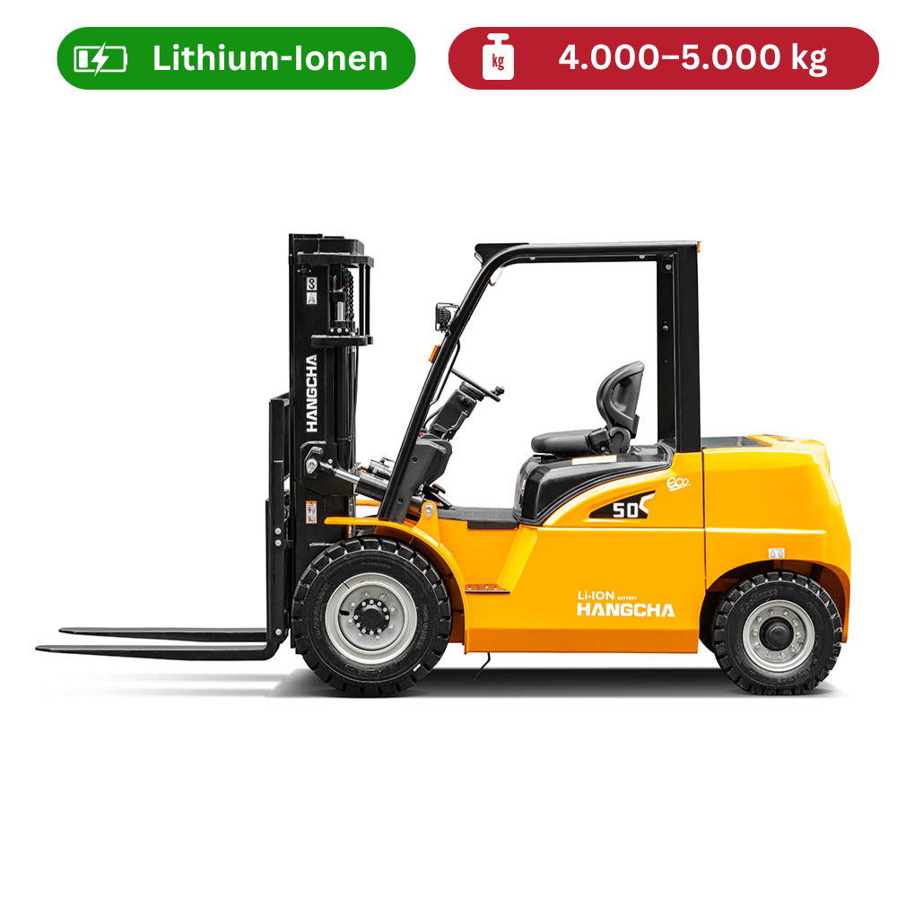 Hangcha XE & XH Series 4-Rad Elektro-Gabelstapler (4,0–5,0 t, Li-Ion)