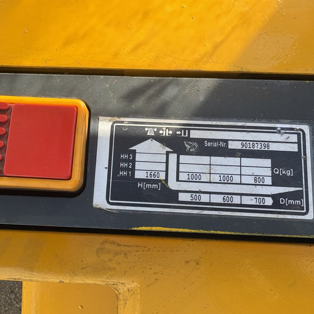 Tragfähigkeitsschild 1.000 + 1.000 kg