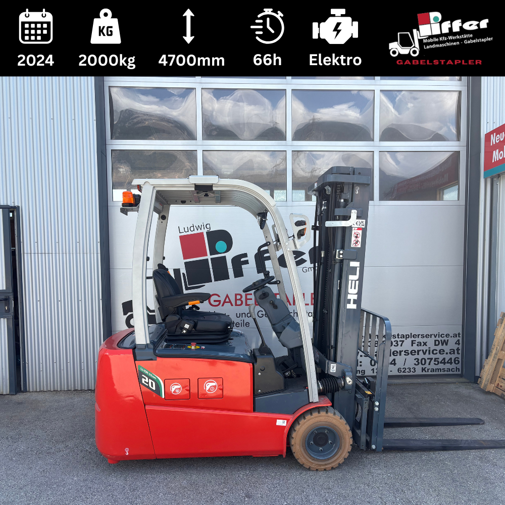 Heli 3-Rad Elektro Stapler |  CPD20SQ-A2LIG3-M