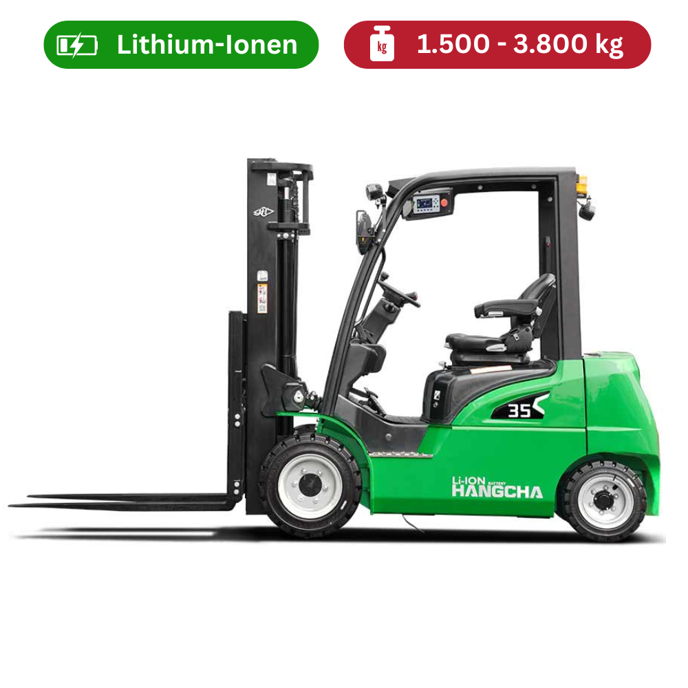 Hangcha XC Serie – Elektrostapler mit Lithium Power (1,5 – 3,8 t)